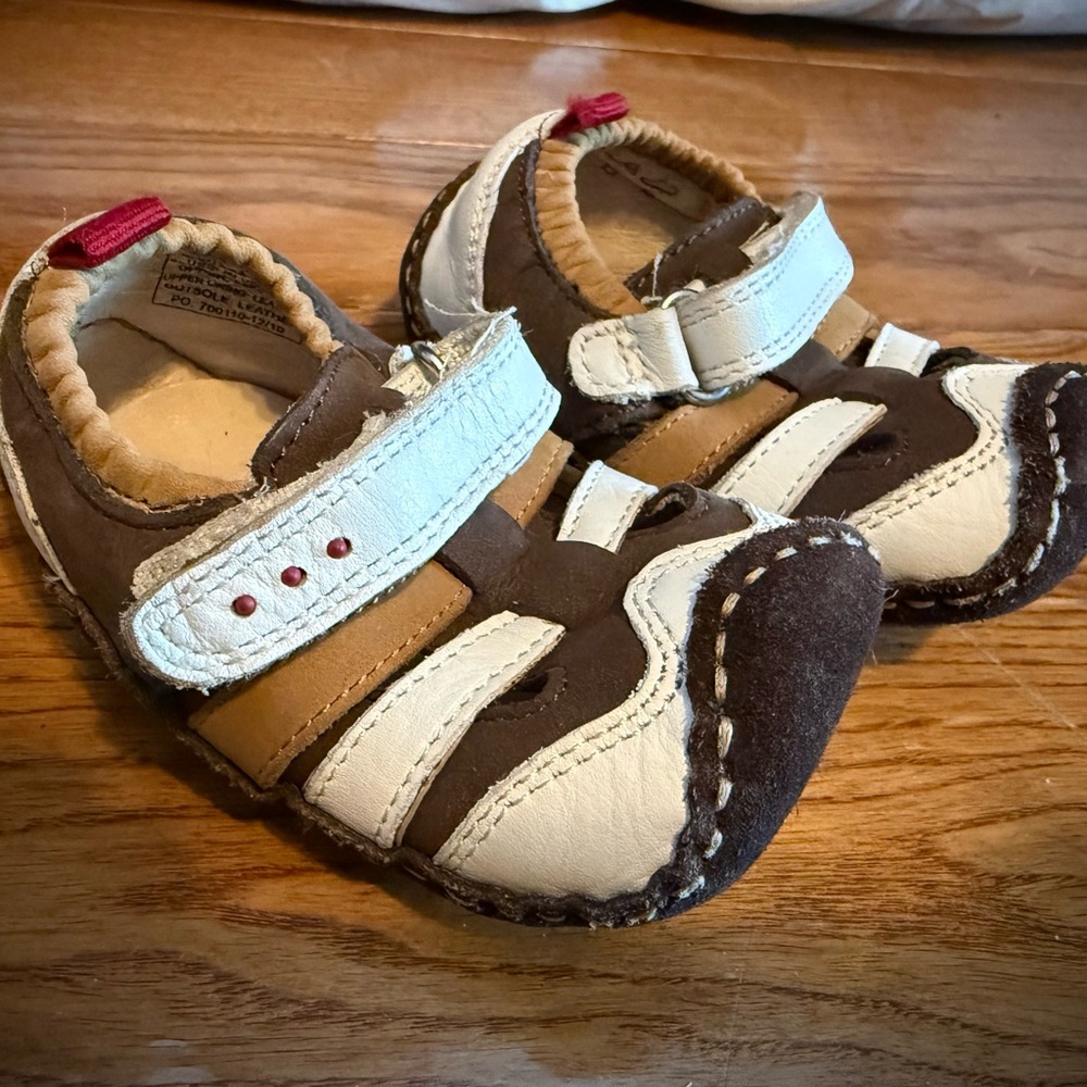 Stylish Brown and White Umi baby Shoes